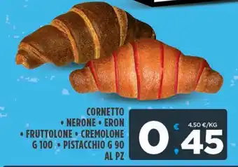 Deco Superfreddo Cornetto - nerone - eron - fruttolone - cremolone g 100 - pistacchio g 90 offerta