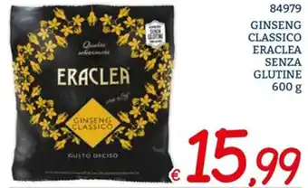 Zona Eraclea Ginseng Classico senza glutine 600 g offerta