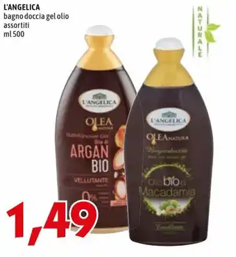 MEGA L'Angelica bagno doccia gel olio assortiti 500 ml offerta