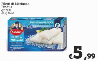 MAX Supermercati Findus Filetti di Merluzzo 360 gr offerta