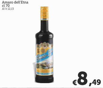 MAX Supermercati Amaro Dell'Etna 70 cl offerta