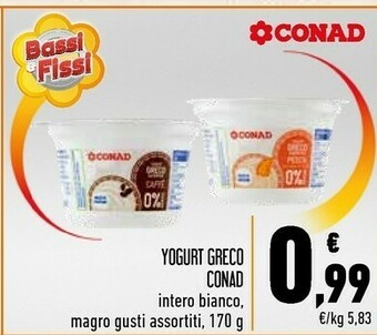 Conad Yogurt greco offerta