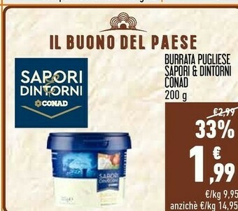 Conad Sapori Burro offerta