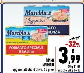 Conad Mareblu Tonno offerta