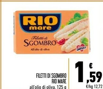Conad Rio Mare Filetti di sgombro offerta