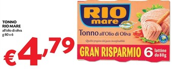 Pam Rio Mare Tonno All'olio Di Oliva offerta