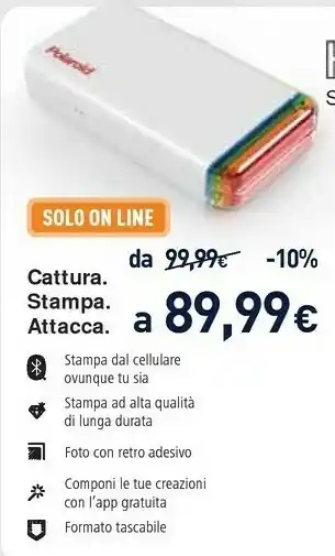 Unieuro Polaroid Hi-Print Stampante Portatile offerta