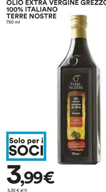 Coop Terre nostre Olio extravergine di oliva offerta