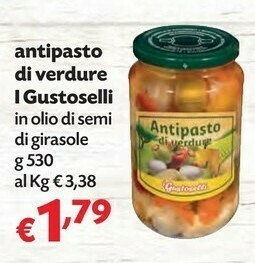 Pam I Gustoselli Antipasto Di Verdure In Olio Di Semi offerta