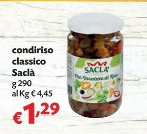 Pam Saclà Condiriso Classico offerta