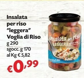 Pam Voglia Di Riso Insalata Per Riso Leggera offerta
