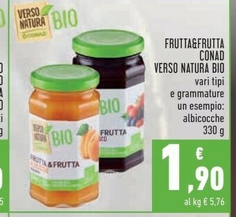 Conad Conad - Frutta & Frutta Albicocche Bio Verso Natura 330 G(ml) offerta
