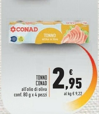 Conad Conad Tonno All Olio Di Oliva offerta