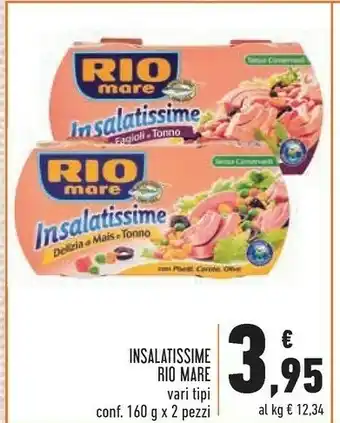 Conad Rio Mare Insalatissime Mais E Tonno 160 G(ml) offerta