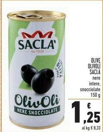 Conad Saclà Sacla Olive Olivoli Nere offerta