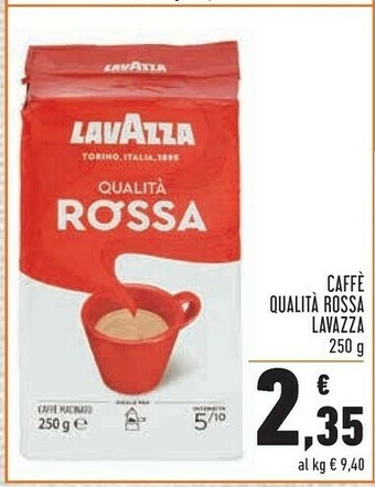 Conad Lavazza Caffe Qualita rossa offerta