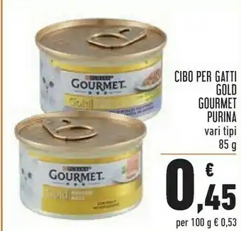 Conad Purina Cibo Per Gatti Gold Gourmet Pollo offerta