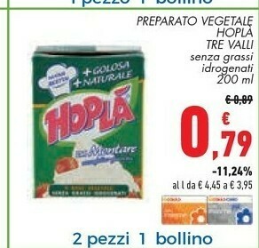 Conad Trevalli Hoplà Da Montare A Base Vegetale Senza Grassi Idrogenati offerta