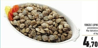 Conad Vongole Lupini Provenienza Mar Adriatico offerta