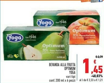 Conad Yoga Bevanda Alla Frutta Optimum offerta