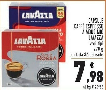 Conad Lavazza Cialde caffè offerta