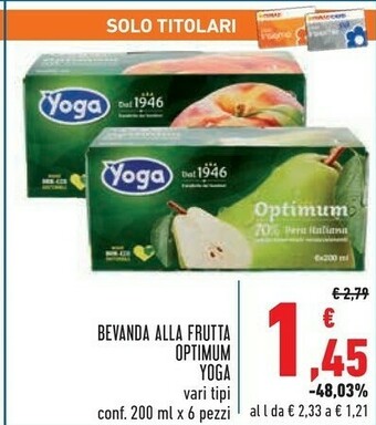 Conad Yoga  succhi offerta