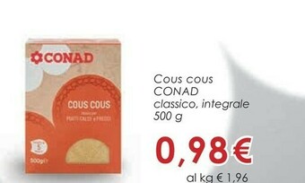 Conad Cous cous offerta