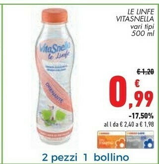Conad Vitasnella Acqua offerta