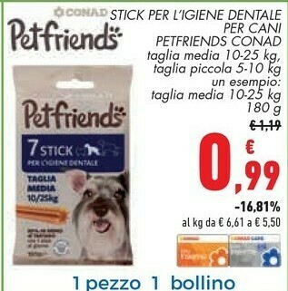 Conad Cibo per cani offerta