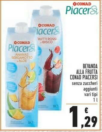 Conad Conad Bevanda Alla Frutta Piacersi offerta