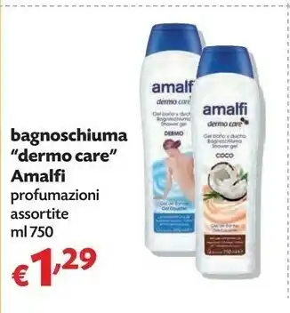 Pam Amlfi Bagnoschiuma Dermo Care offerta