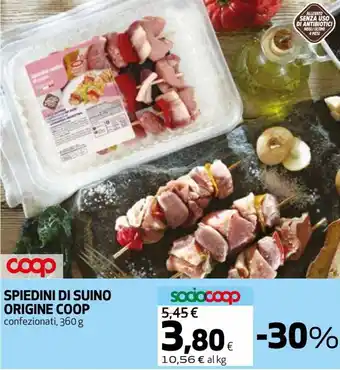 Coop Coop Origine Spiedini di Suino 360 g offerta