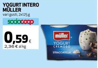 Coop Müller Yogurt Intero 2x125 g offerta
