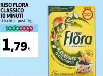 Coop Riso Flora Classico 10 minuti 1 kg offerta
