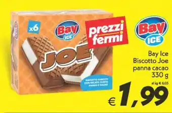 Iper Super Conveniente Bay Ice Biscotto Joe panna cacao 330 g offerta