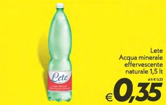 Lete Acqua minerale effervescente naturale 1,5 lt