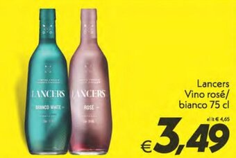 Iper Super Conveniente Lancers Vino rosé bianco 75 cl offerta
