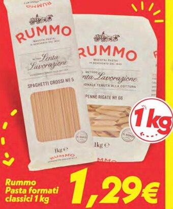 Iper Super Conveniente Rummo Pasta formati classici 1 kg offerta