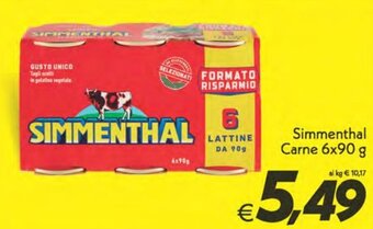 Iper Super Conveniente Simmenthal Carne 6x90 g offerta