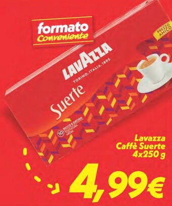 Iper Super Conveniente Lavazza Caffè Suerte 4x250 g offerta