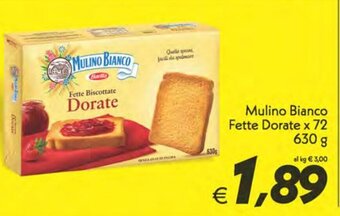 Iper Super Conveniente Mulino Bianco Fette Dorate x 72 630 g offerta