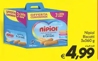 Iper Super Conveniente Nipiol Biscotti 3x360 g offerta