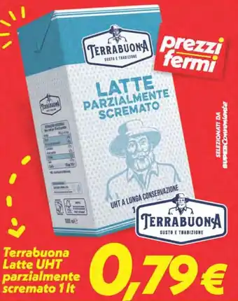 Iper Super Conveniente Terrabuona Latte UHT parzialmente scremato 1 lt offerta