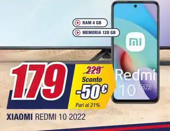 Trony Xiaomi Redmi 10 2022 offerta
