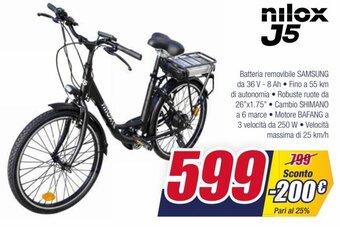 Trony nilox J5 offerta