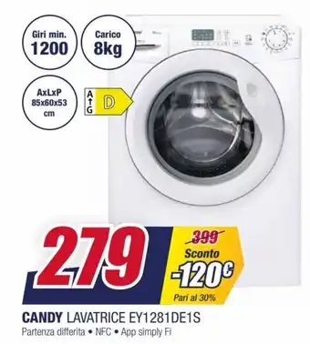 Trony Candy Lavatrice EY1281DE1S offerta
