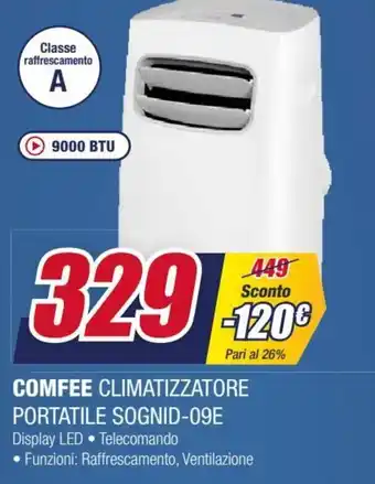 Trony Comfee Climatizzatore Portatile Sognid-09E offerta