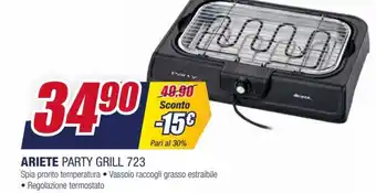 Trony Ariete Party Grill 723 offerta