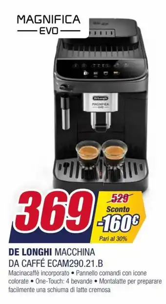 Trony DeLonghi Macchina da Caffè ECAM290.21.B offerta