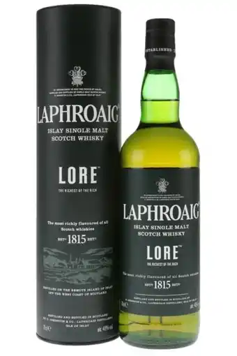 Bernabei Laphroaig lore single malt scotch whisky 70cl (astucciato) offerta